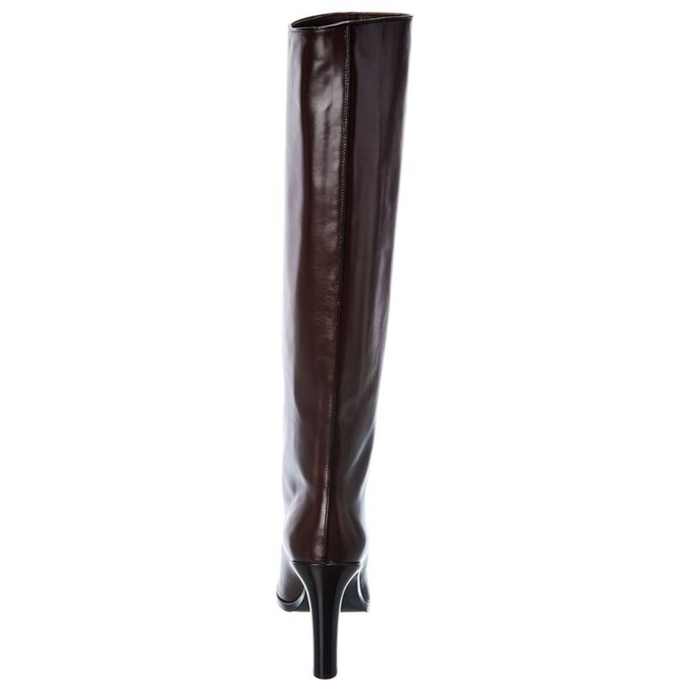 The Row Wide Shaft Leather Boot, Red - Picture 3 of 5